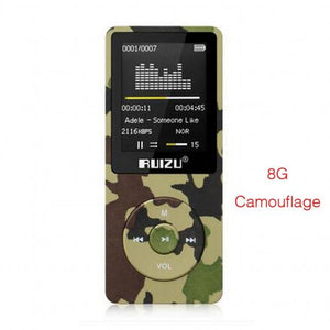 100% original English version Ultrathin MP3 Player with 8GB storage and 1.8 Inch Screen can play 80h, Original RUIZU X02