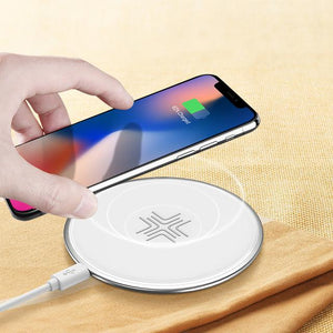 10W Wireless Charger , Qi Fast Wireless Charging Pad LED Breathing Light For iPhone X8 Samsung Note 8 S8 S7 S6 *47% OFF* - ColaPa - Discover Hot Mobile Accessories Online